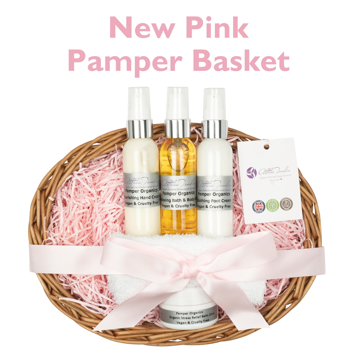 Organic Pamper Gift Set Basket for Women | Natural Skincare
