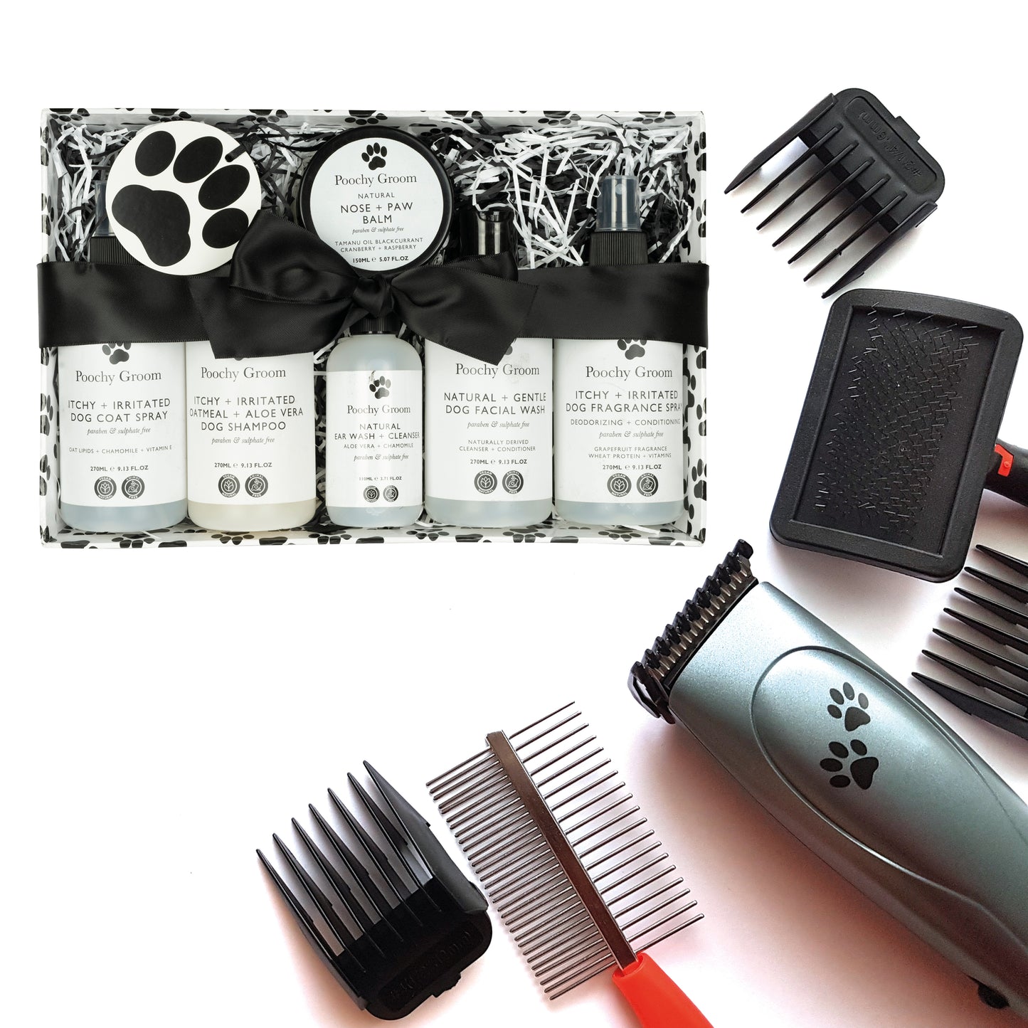 Dog Itchy Skin Pet Grooming Set | Natural Relief