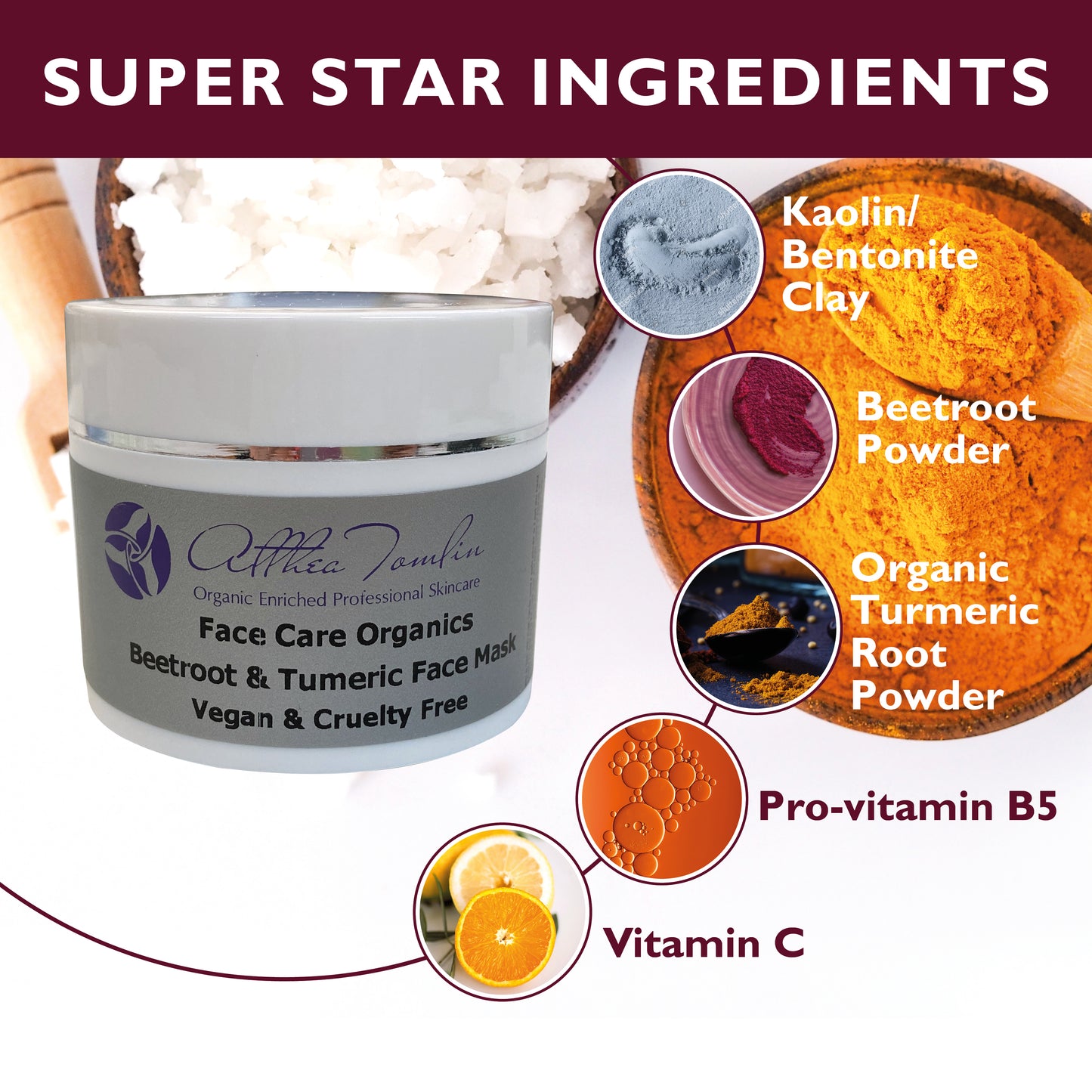 Vegan Turmeric and Beetroot Face Mask | Skin Glow