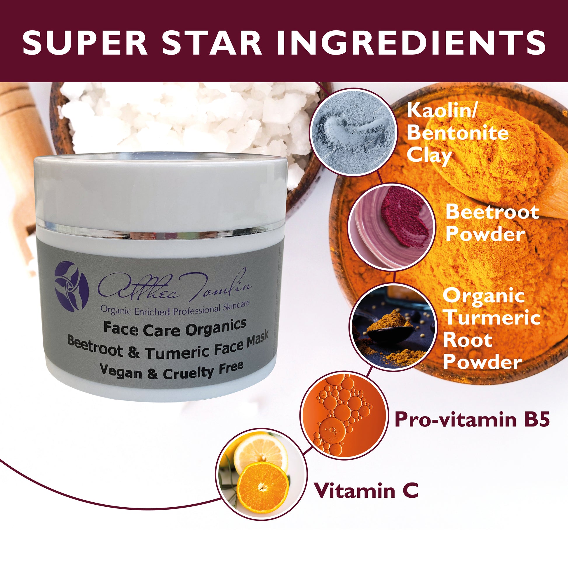 Vegan Turmeric and Beetroot Face Mask | Skin Glow