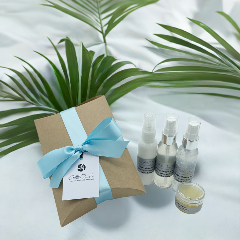 Vegan Holiday Essentials Toiletries Skincare Set | Travel-Ready