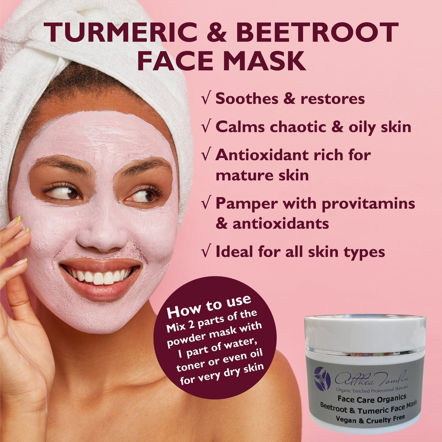 Lift and Tone Skincare Vegan Clay Face Mask | Detox & Sculpt