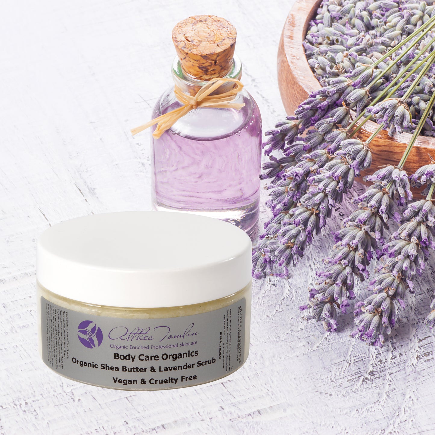 Organic Lavender and Shea Butter Body Scrub | Relaxing Exfoliation