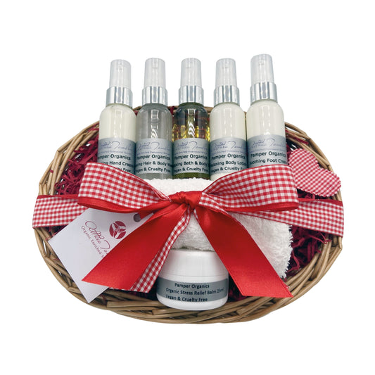 Organic Pamper Hamper for Home Spa Pampering | Relax