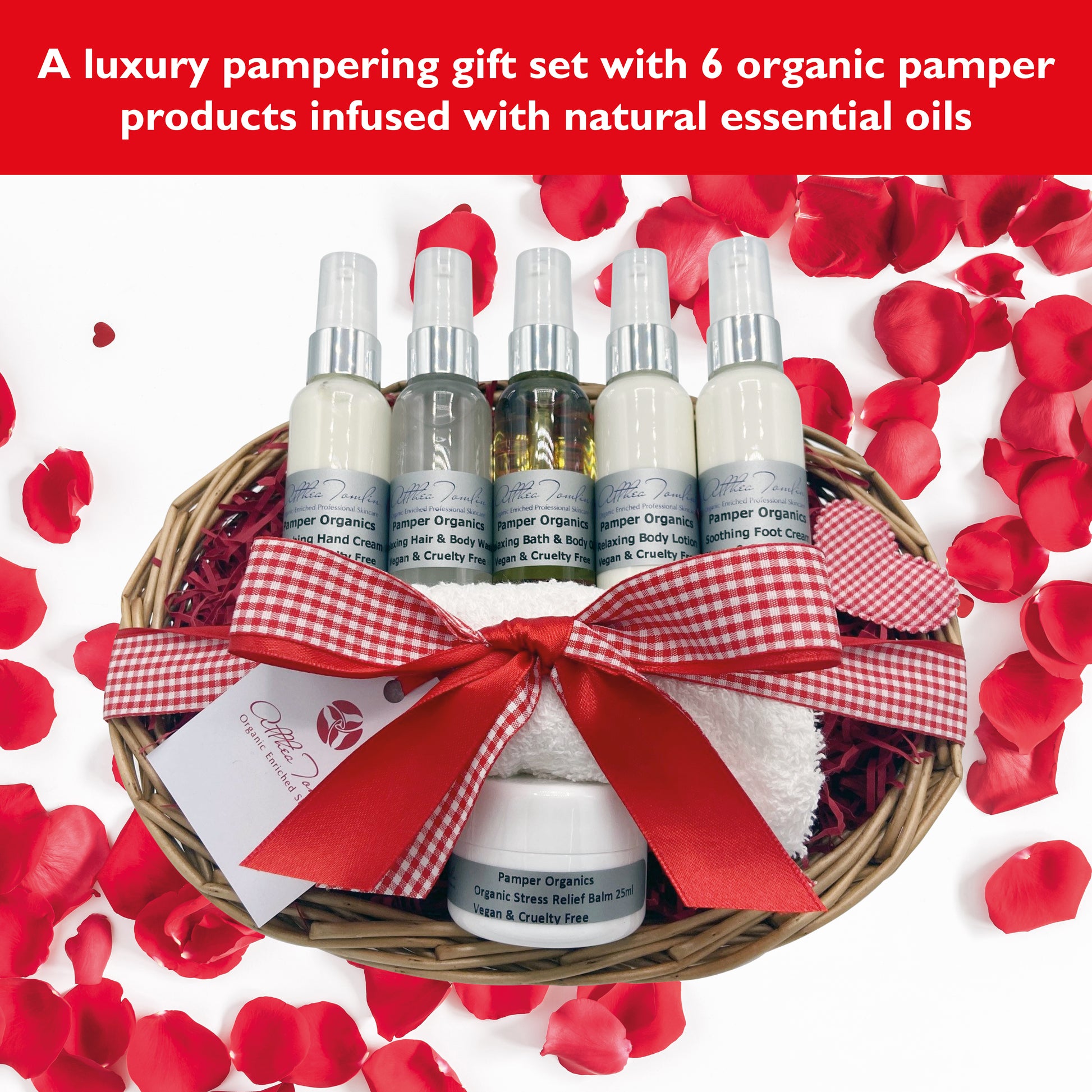 Organic Pamper Hamper for Home Spa Pampering | Relax