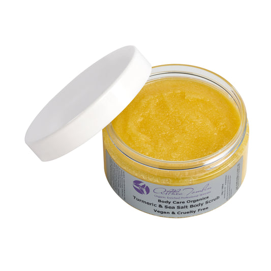 Organic Turmeric Dead Sea Salt Body Scrub | Natural Glow