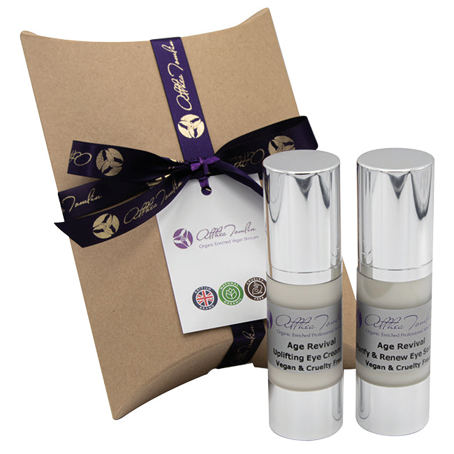 Organic Anti-aging Eye Cream and Eye Serum Set