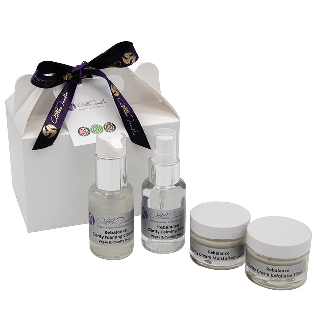 Vegan Clear Skincare Routine Gift Set for Acne, Oily & Problem Skin