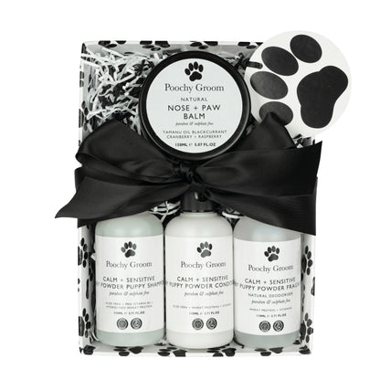 Natural Puppy Grooming Gift Set