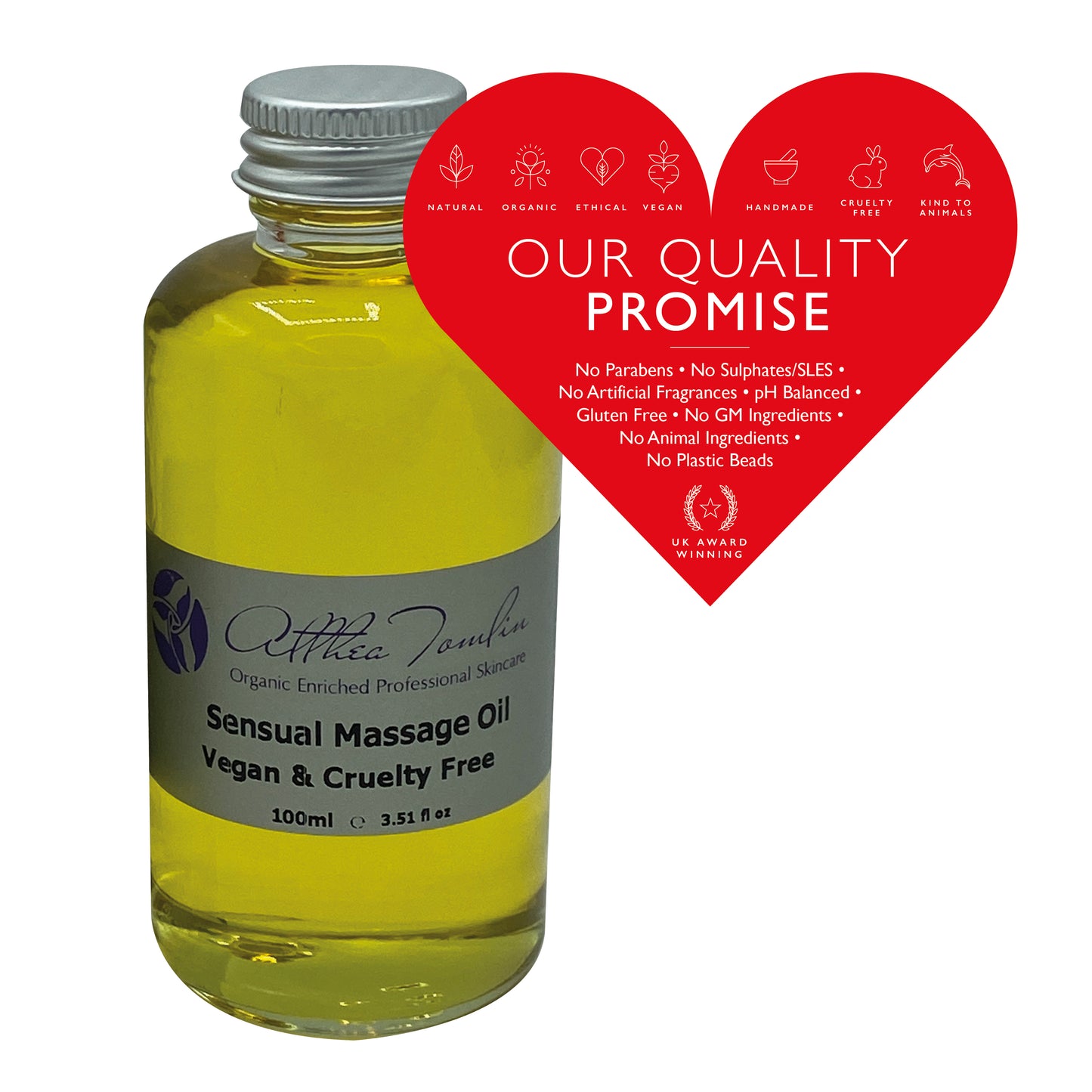 Massage oils gift set for couples